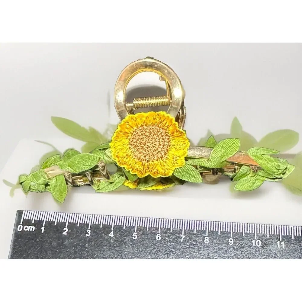 SunFlower Hair Clips Fashion Flower Shaped‎ Claw Clips NonSlip New